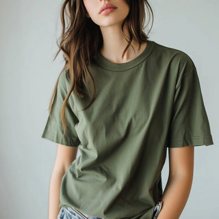 Woman wearing T-shirt