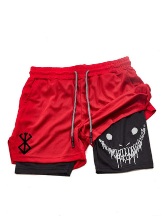 Berserk Men's 2-in-1 Sports Shorts
