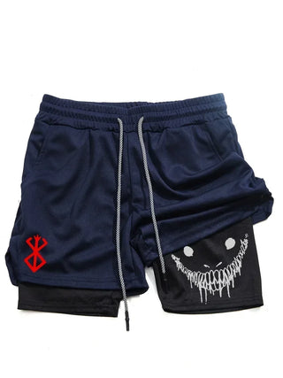 Berserk Men's 2-in-1 Sports Shorts