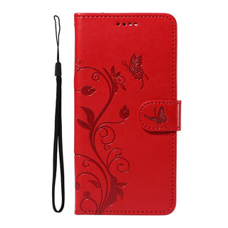 Butterfly Flower Vine Wallet Case for iPhone