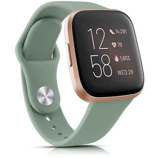 Silicone Watch Band Compatible with Fitbit Versa 2 – Soft Sport Replacement Strap, Adjustable Wristband for Men & Women