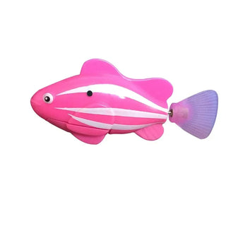 Interactive LED Swimming Robot Fish Cat Toy