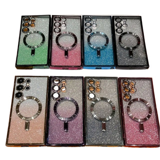 Luxury Glitter Magnetic Phone Case for Samsung Galaxy – Magsafe Compatible