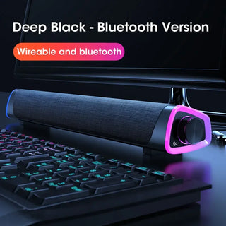 4D Computer/TV Speaker Bar – Stereo Sound Subwoofer