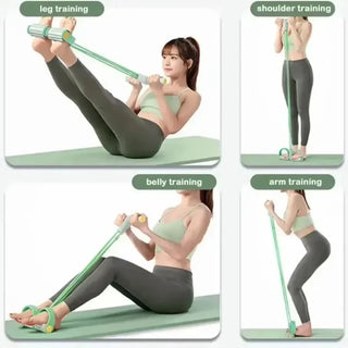 Portable Pilates Bar with Resistance Bands