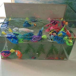 Interactive LED Swimming Robot Fish Cat Toy