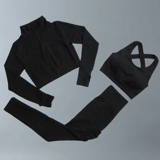3 Pc Women's Fitness Wear Gym Suit