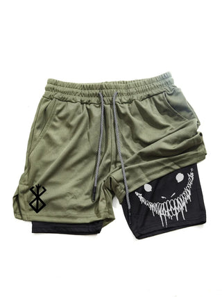 Berserk Men's 2-in-1 Sports Shorts