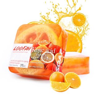 Handmade Loofah Soap 5-in-1 Essential Oil Blend (100g)