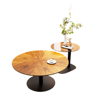 VistaNest 2-Piece Round Coffee Table Set
