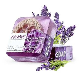 Handmade Loofah Soap 5-in-1 Essential Oil Blend (100g)