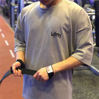 NEW Round Collar Oversized Sports T-Shirt