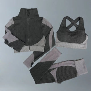 3 Pc Women's Fitness Wear Gym Suit