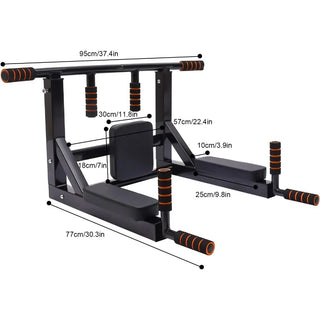 Multi-Grip Wall Mount Pull-Up & Dip Station