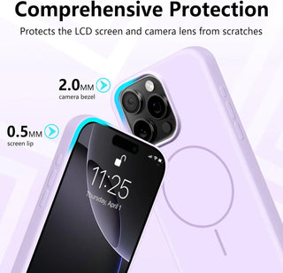Magnetic Soft Silicone Magsafe Case with Lanyard for iPhone 11–16 Series