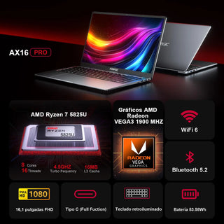 ACEMAGIC AX16 16.1" Ryzen 7 Laptop