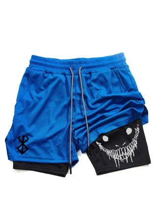 Berserk Men's 2-in-1 Sports Shorts