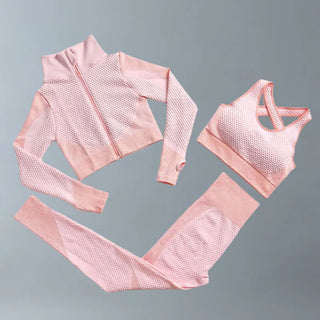 3 Pc Women's Fitness Wear Gym Suit