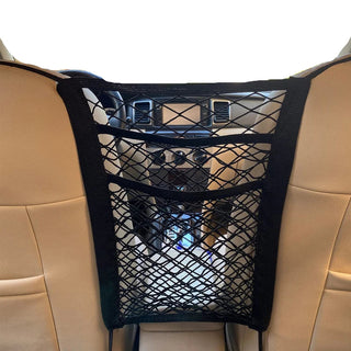 Stretchable Pet Car Divider Net & Storage Organizer