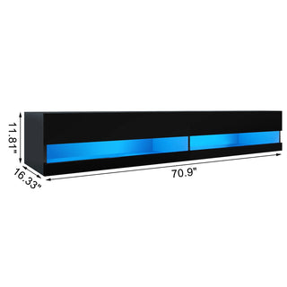 LumieFloat 71" LED Floating TV Stand
