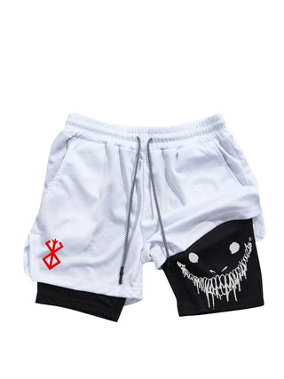 Berserk Men's 2-in-1 Sports Shorts