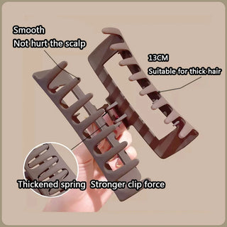 Oversized Frosted Square Hair Clip