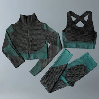 3 Pc Women's Fitness Wear Gym Suit