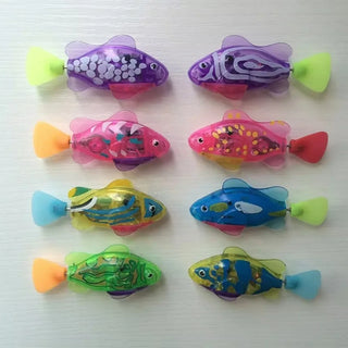 Interactive LED Swimming Robot Fish Cat Toy