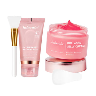 Lakerrain Collagen Jelly Cream & Night Wrapping Mask