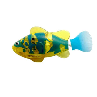 Interactive LED Swimming Robot Fish Cat Toy