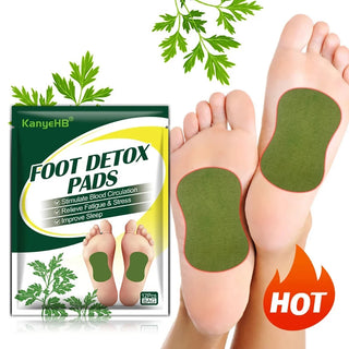 12 Pads/ Natural Herbal Wormwood Artemisia Feet Detox Foot Patches
