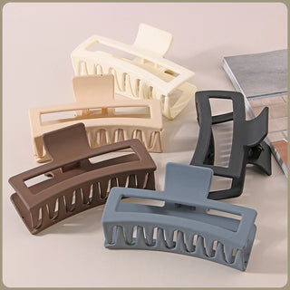 Oversized Frosted Square Hair Clip