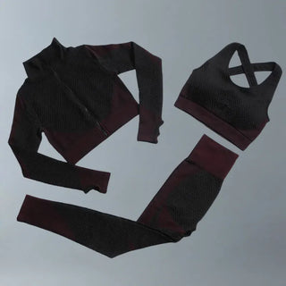 3 Pc Women's Fitness Wear Gym Suit