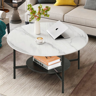 NovaTier 2-Tier Sintered Stone Coffee Table