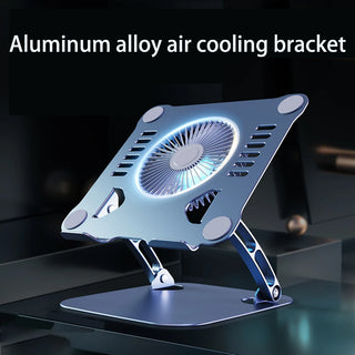 Aluminum Alloy Laptop Stand with Cooling Fan (Model T628)