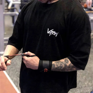 NEW Round Collar Oversized Sports T-Shirt
