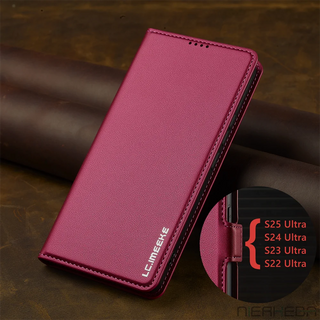 Leather Flip Wallet Case for Samsung Galaxy A and S Series