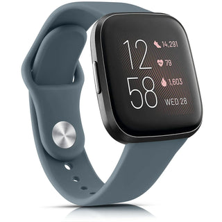 Silicone Watch Band Compatible with Fitbit Versa 2 – Soft Sport Replacement Strap, Adjustable Wristband for Men & Women