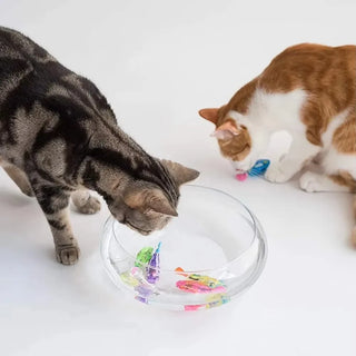 Interactive LED Swimming Robot Fish Cat Toy