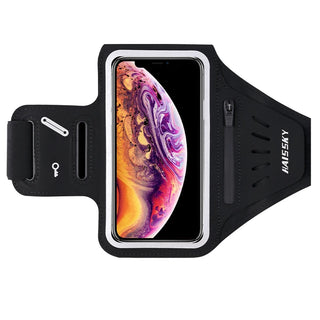 Running Sports Armband with Zipper Bag – Fits iPhone & Samsung Phones up to 6.9''