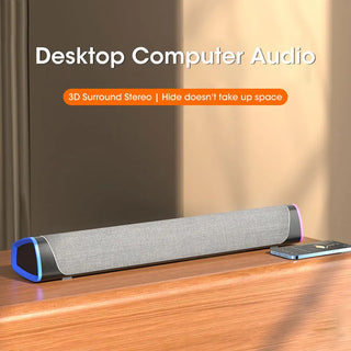 4D Computer/TV Speaker Bar – Stereo Sound Subwoofer