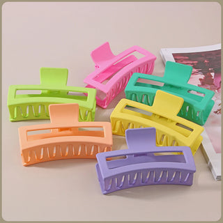 Oversized Frosted Square Hair Clip