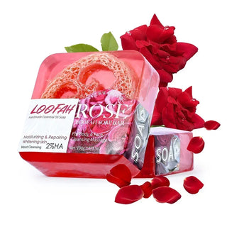 Handmade Loofah Soap 5-in-1 Essential Oil Blend (100g)
