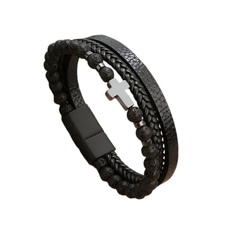 Valor Multi-Layer Leather Bracelet