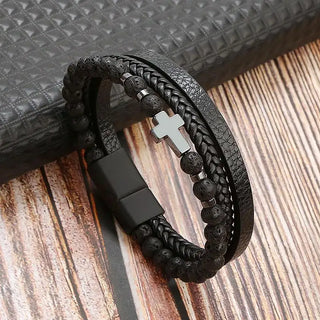 Valor Multi-Layer Leather Bracelet