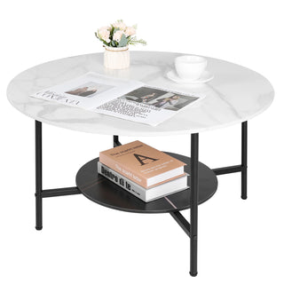 NovaTier 2-Tier Sintered Stone Coffee Table