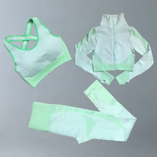 3 Pc Women's Fitness Wear Gym Suit