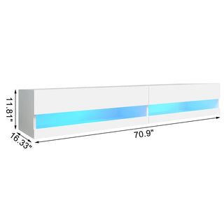 LumieFloat 71" LED Floating TV Stand