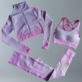 3 Pc Women's Fitness Wear Gym Suit