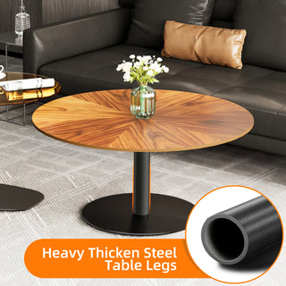 VistaNest 2-Piece Round Coffee Table Set
